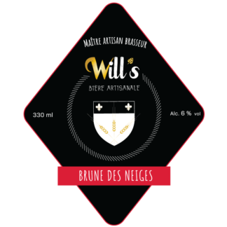 Brune des Neiges - Biere Brune - Alc. 6 % Vol. - 33 cl - 100% bio